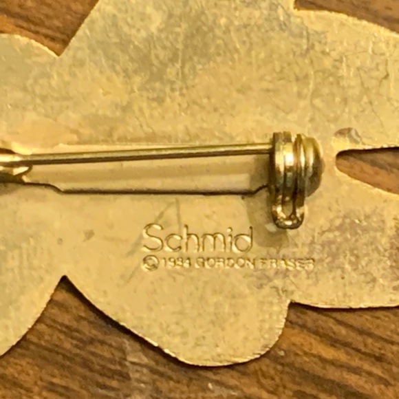 Set of Two Vintage 1984 Schmid by Gordon Fraser Teddy Bear with Balloon Pins - Picture 3 of 3